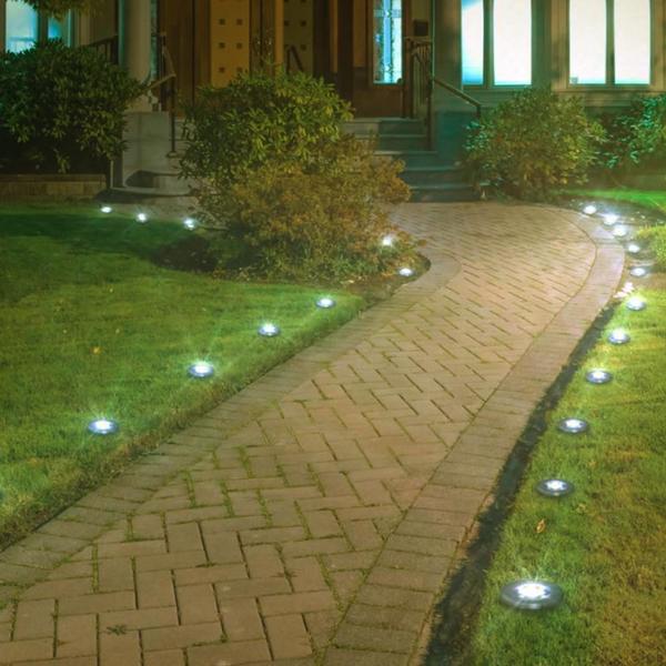 Disk Lights 4 stuks LED Solar tuinverlichting