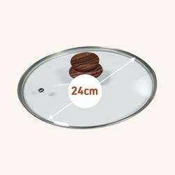 Livington Copper & Stone Pan Deksel 24cm